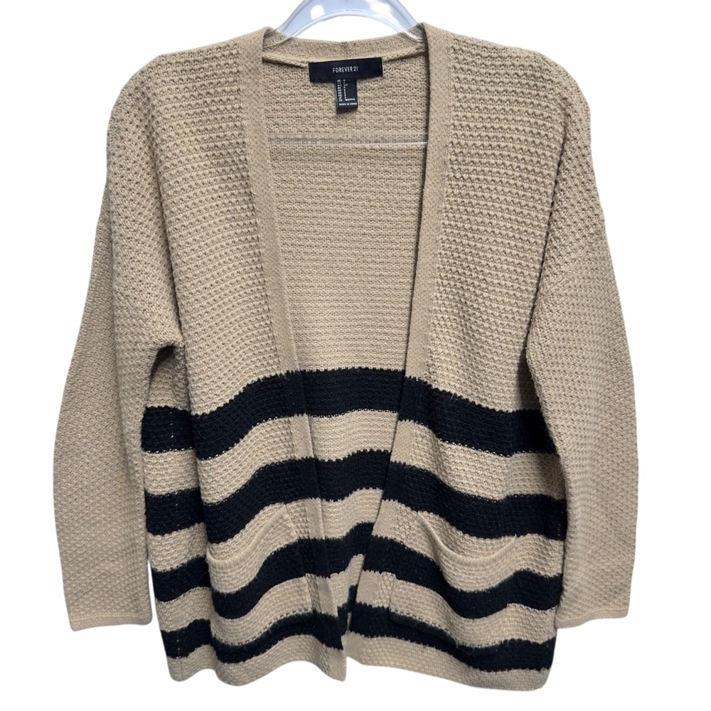 Cotton Waffle Woven Knit Sweater Cardigan Jacket Tunic Duster Longline